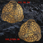 Unique DND Roulette Dice Spinner: 7 in 1 Metal Dragon Fidget Spinner Dice