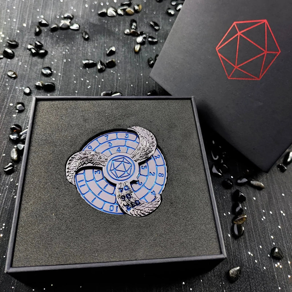 Unique DND Roulette Dice Spinner: 7 in 1 Metal Dragon Fidget Spinner Dice