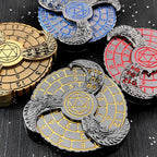 Unique DND Roulette Dice Spinner: 7 in 1 Metal Dragon Fidget Spinner Dice