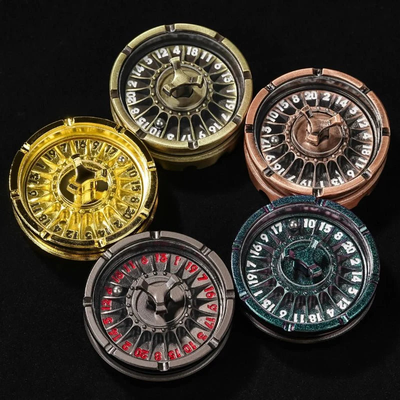 Unique Metal DND Dice Spinner - Spinning Steel Ball D20 Roulette Dice