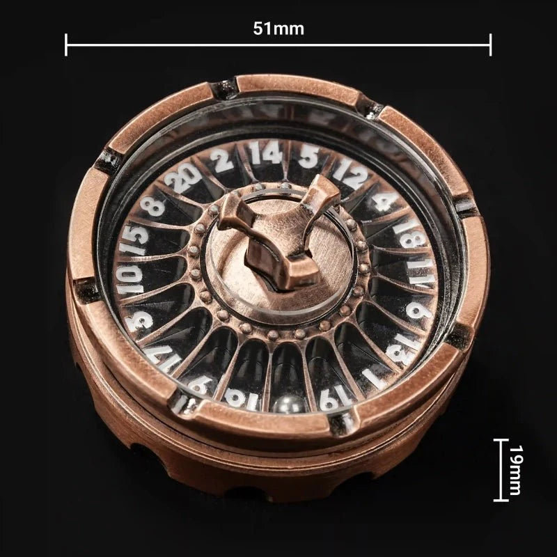 Unique Metal DND Dice Spinner - Spinning Steel Ball D20 Roulette Dice