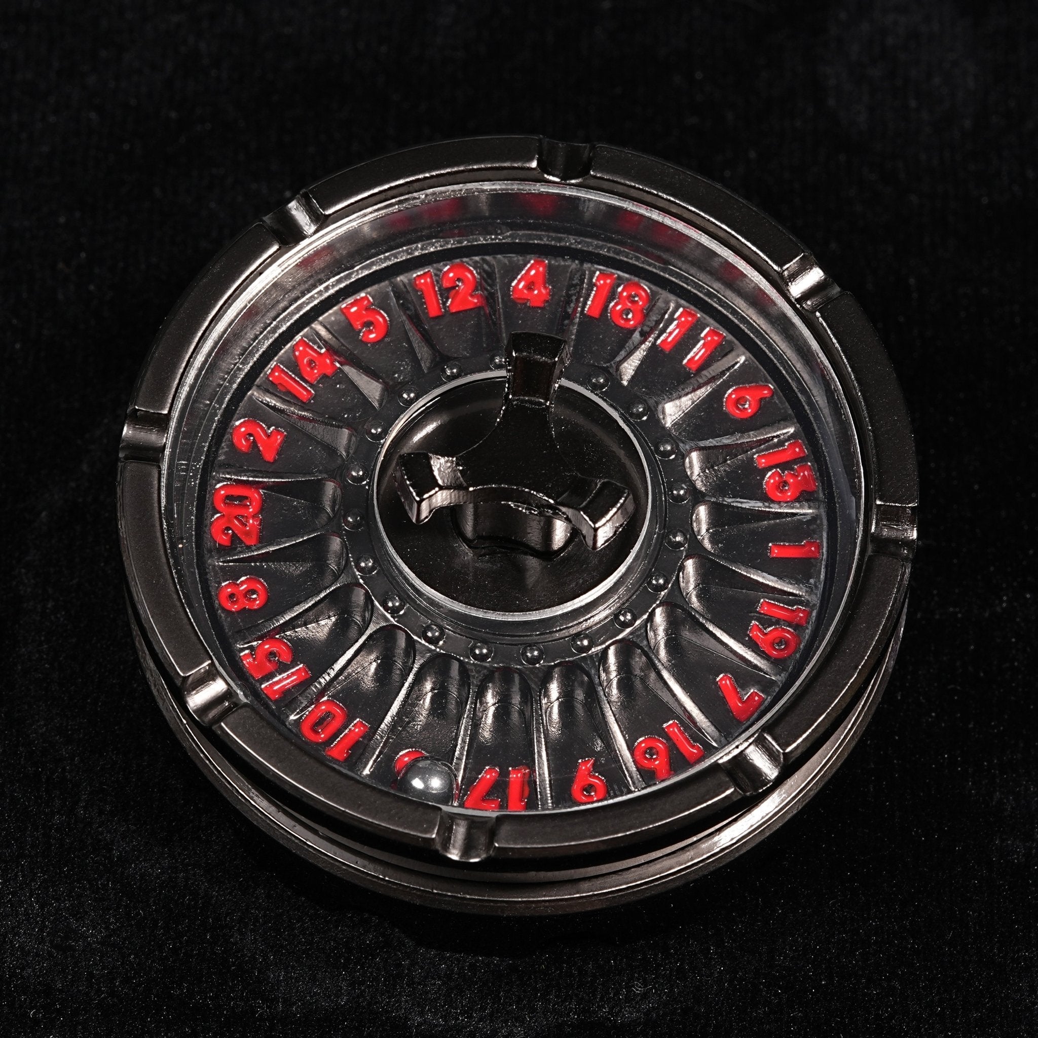 Unique Metal DND Dice Spinner - Spinning Steel Ball D20 Roulette Dice