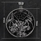 Unique Metal DND Spinning Dice Pocket Watch