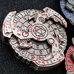 Unique Spinning Dice: 7 in 1 Spinning Gear Mechanical Knife Fidget Spinner Roulette Dice