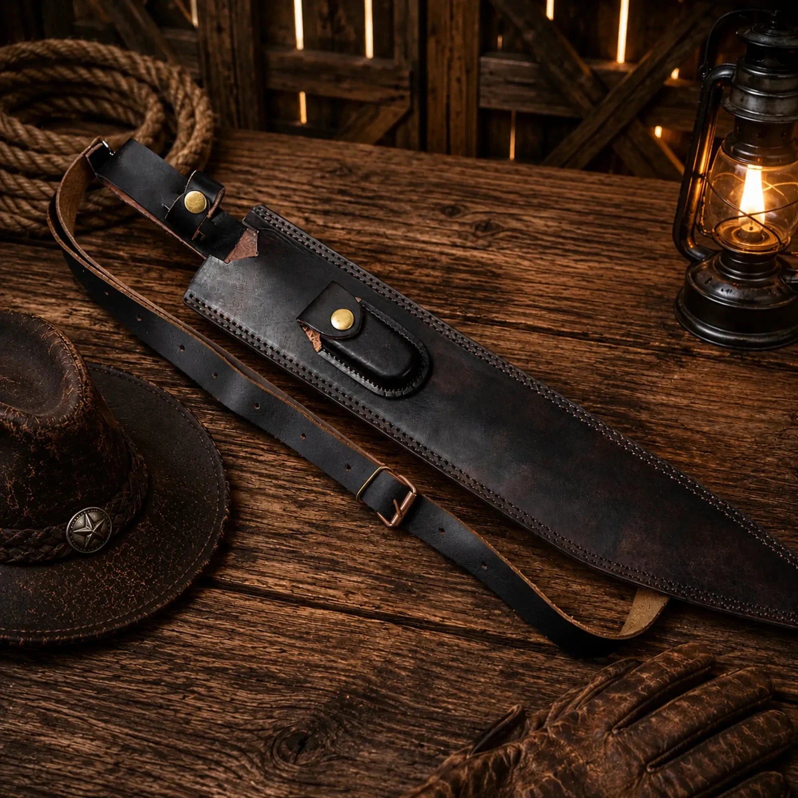 Viking Sword Damascus Steel Hand Forged with Leather Sheath