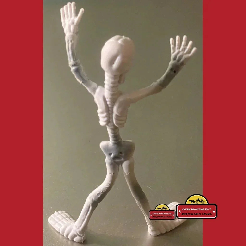 Vintage I Spy Bendable Skeleton Figure — NOS 1980s Poseable Toy