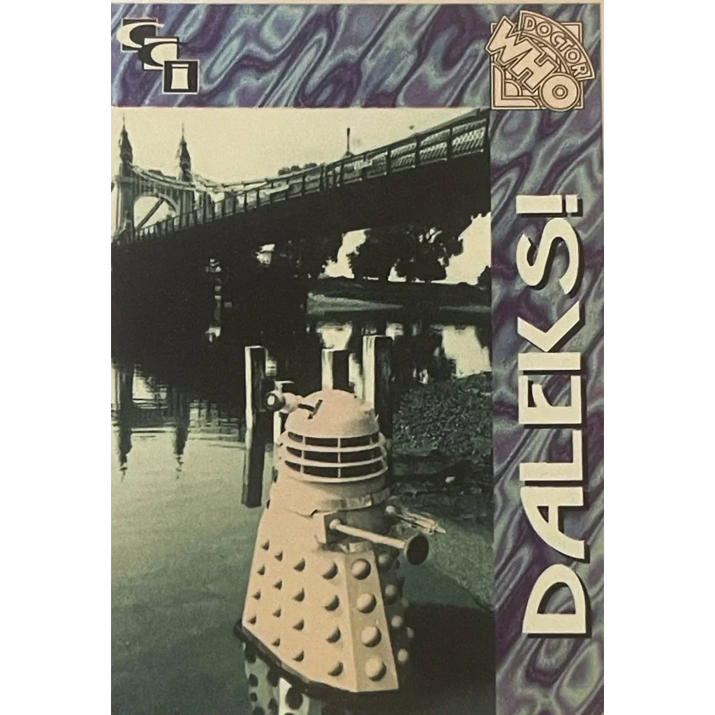 🛸 Vintage 1994 Doctor Who Daleks Foil Trading Card — Card 1 of 6