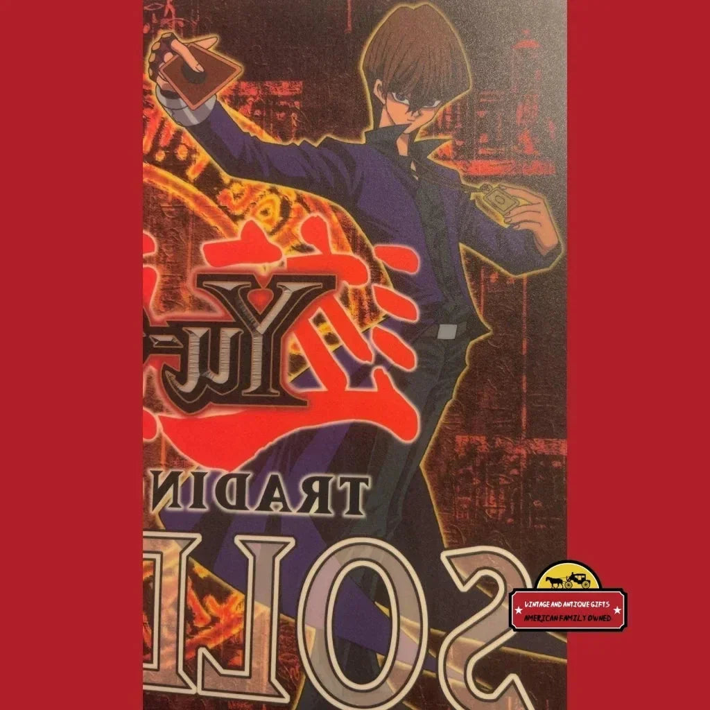 Retro Yu-Gi-Oh! 🃏 Trading Card Game "Sold Here" Window Cling Konami Yugi Kaiba Store Display Sign American Made