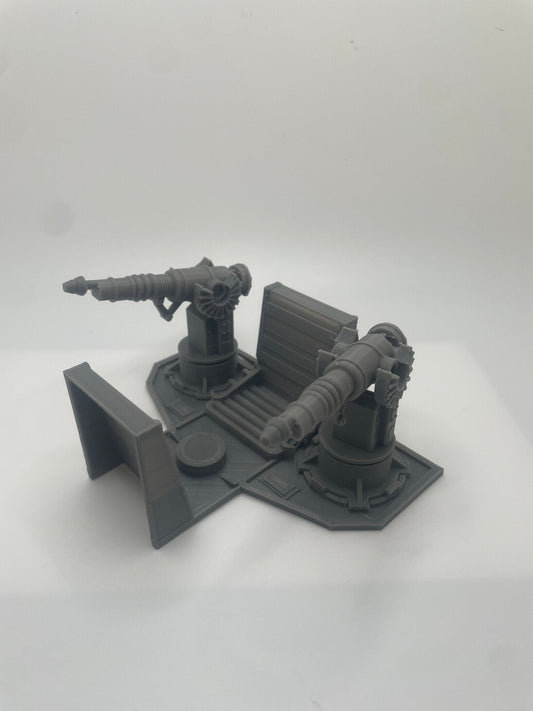 Vintage Star Wars Kenner Rebel Transport Cannons Mount & Base Repro Part 1982