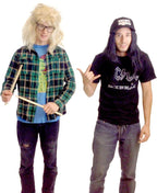 Wayne's World Garth and Wayne Adult Unisex Halloween Cosplay Costume Accessory Set