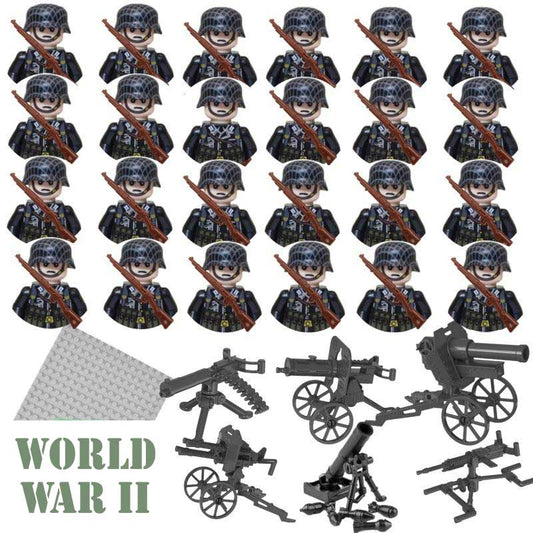 World War 2 German Soldiers set of 24 Lego Compatibe Minifigures
