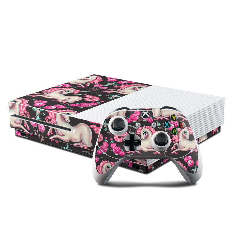 Unicorns and Roses - Microsoft Xbox One S Console and Controller Kit Skin