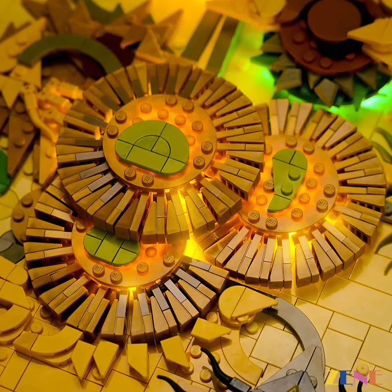 Light Kit for LEGO Vincent van Gogh Sunflowers Art  #31215