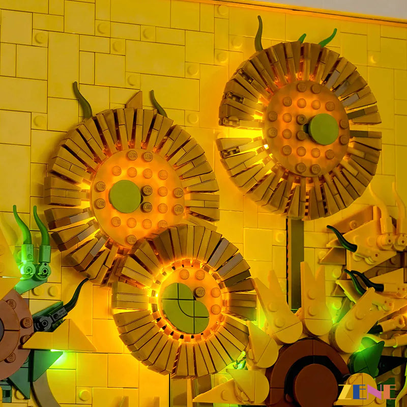 Light Kit for LEGO Vincent van Gogh Sunflowers Art  #31215