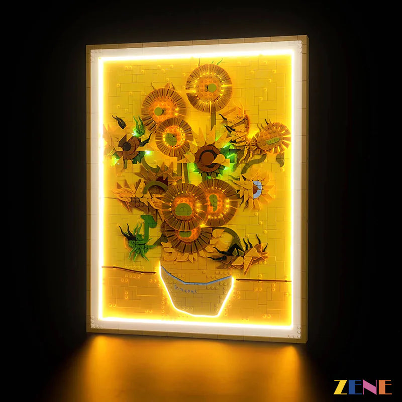 Light Kit for LEGO Vincent van Gogh Sunflowers Art  #31215