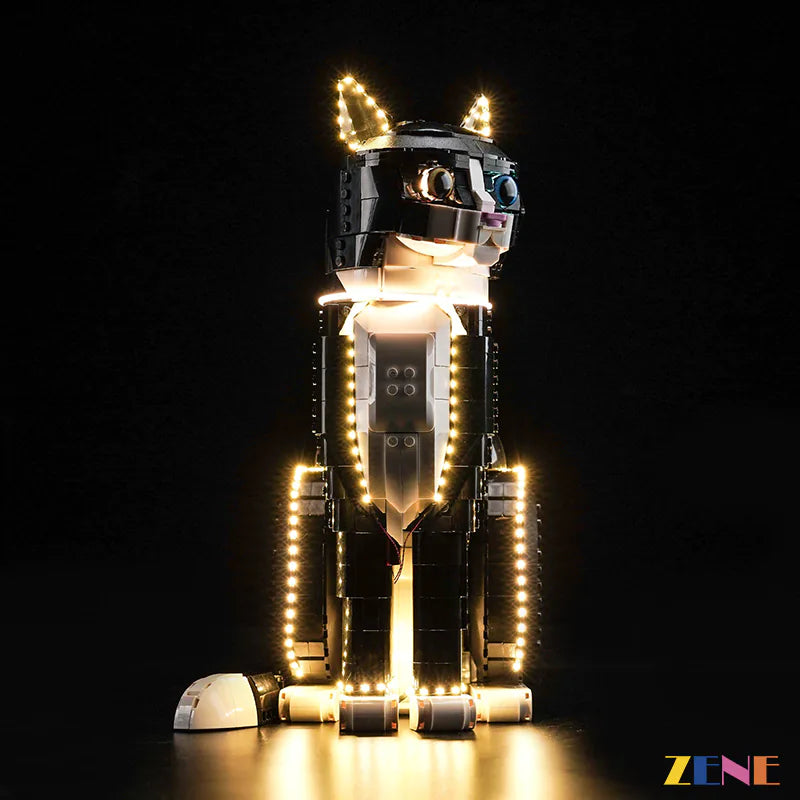 Light Kit for LEGO Ideas Tuxedo Cat #21349