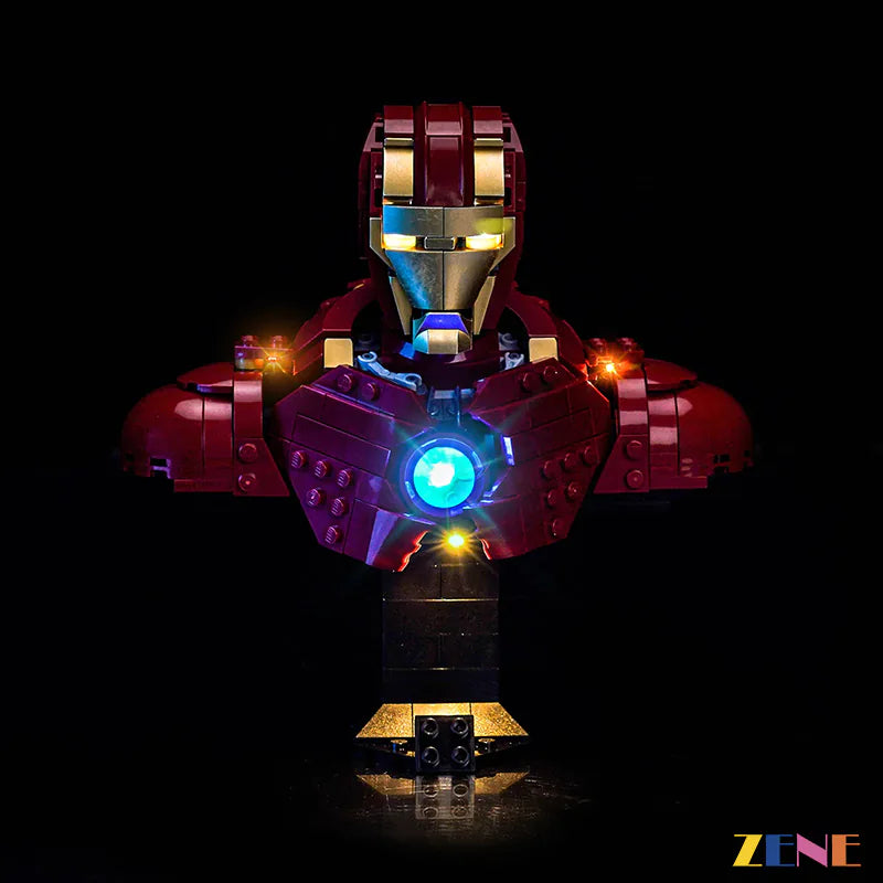 Light Kit for LEGO MK4 Iron Man Bust #76327