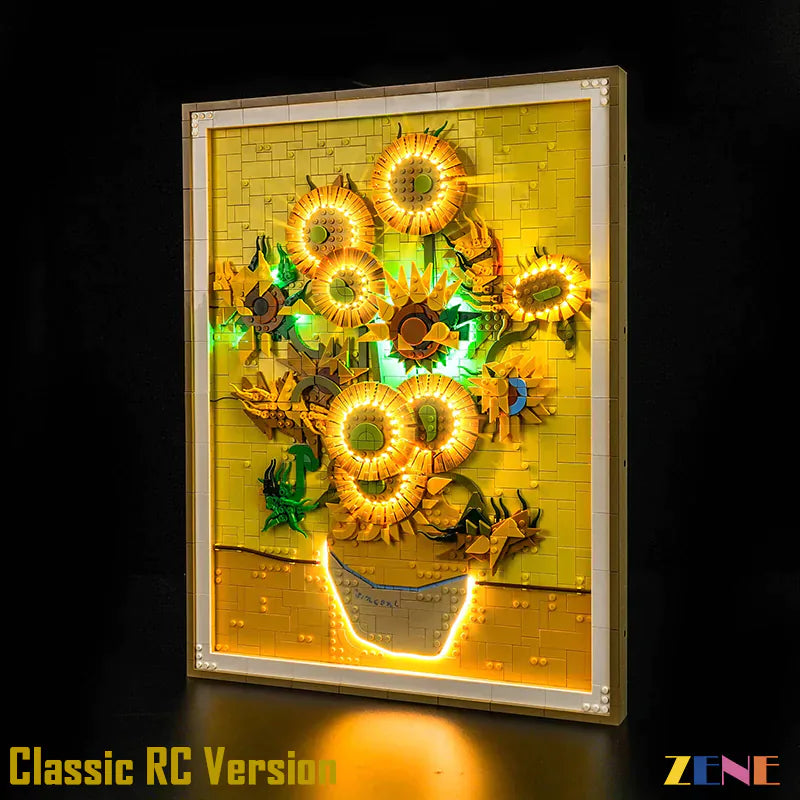 Light Kit for LEGO Vincent van Gogh Sunflowers Art  #31215