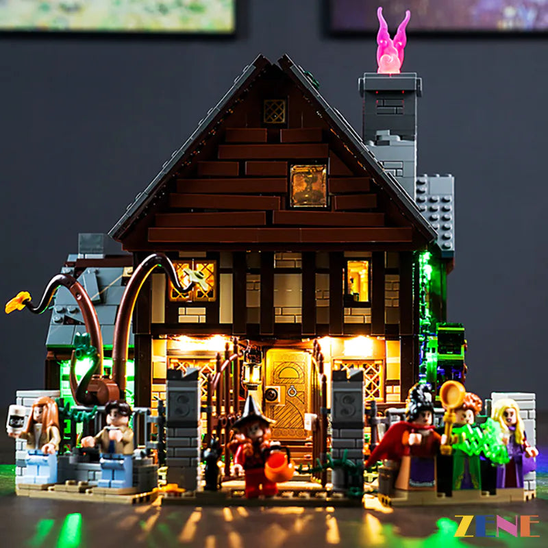 Light Kit for LEGO Disney Hocus Pocus Sanderson Sisters' Cottage #21341 Halloween